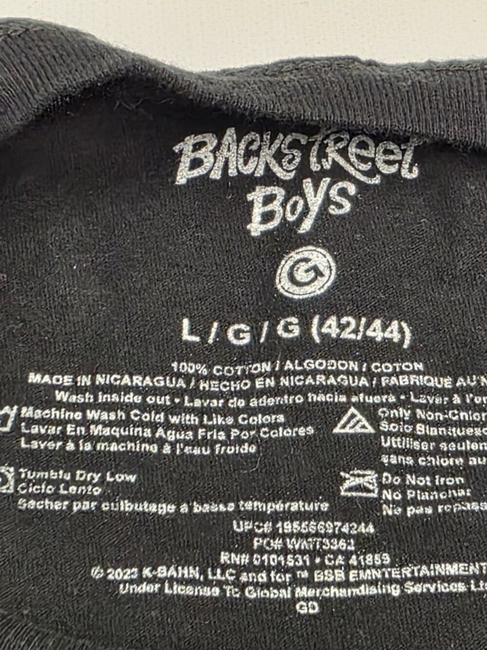 Unisex Backstreet Boys Backstreets Back T-SHIRT Size Large - Picture 2 of 5